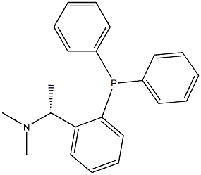 (R)-1-(2-(二苯基膦基)苯基)-N,N-二甲基乙-1-胺,79201-71-1,结构式