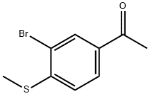1-[3-bromo-4-(methylsulfanyl)phenyl]ethan-1-one Structure