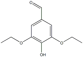 3,5-ジエトキシ-4-ヒドロキシベンズアルデヒド 化学構造式