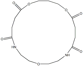 1,9,13-Trioxa-4,18-diazacycloeicosane-5,8,14,17-tetrone Structure