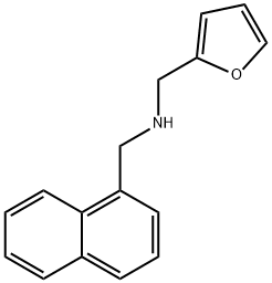 (furan-2-ylmethyl)(naphthalen-1-ylmethyl)amine Structure
