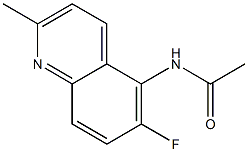 N-(6-氟-2-甲基-5-喹啉基)乙酰胺,79821-15-1,结构式