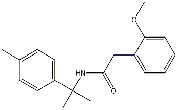 Benzeneacetamide, 2-methoxy-N-[1-methyl-1-(4-methylphenyl)ethyl]- Structure
