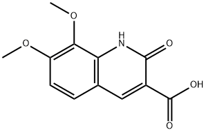 7,8-二甲氧基-2-氧代-1,2-二氢喹啉-3-羧酸,800412-45-7,结构式