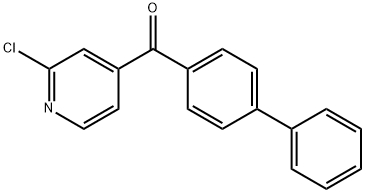 2-氯-4-(1,1'-联苯-4-甲酰基)吡啶 结构式