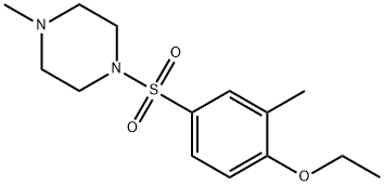 1-(4-ethoxy-3-methylphenyl)sulfonyl-4-methylpiperazine Structure