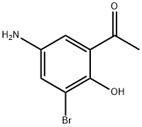 1-(5-Amino-3-bromo-2-hydroxy-phenyl)-ethanone Structure