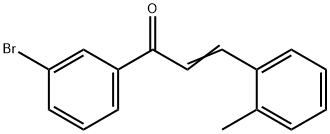 (2E)-1-(3-bromophenyl)-3-(2-methylphenyl)prop-2-en-1-one Structure