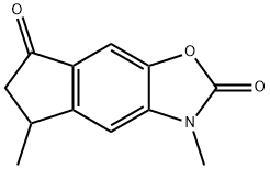 2H-Indeno[5,6-d]oxazole-2,7(3H)-dione, 5,6-dihydro-3,5-dimethyl- 结构式