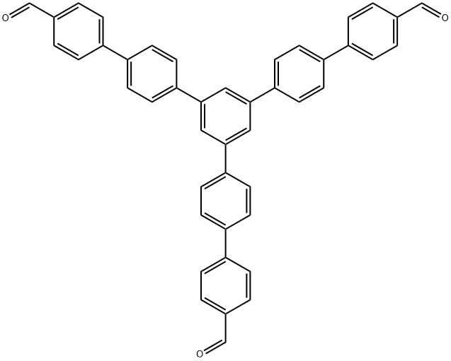 [1,1':4',1'':3'',1''':4''',1''''-Quinquephenyl]-4,4''''-dicarboxaldehyde, 5''-(4'-formyl[1,1'-biphenyl]-4-yl)- (9CI) Structure