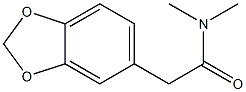 1,3-Benzodioxole-5-acetamide, N,N-dimethyl- Struktur