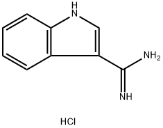 1H-吲哚-3-羧酰亚胺酰胺盐酸盐, 80661-60-5, 结构式