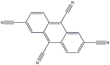 2,6,9,10-Anthracenetetracarbonitrile Structure