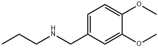 [(3,4-ジメトキシフェニル)メチル](プロピル)アミン 化学構造式