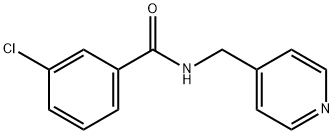 Benzamide, 3-chloro-N-(4-pyridinylmethyl)- Structure