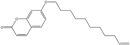 2H-1-Benzopyran-2-one, 7-(10-undecenyloxy)- Struktur