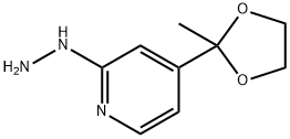 80882-43-5 2-HYDRAZINYL-4-(2-METHYL-1,3-DIOXOLAN-2-YL)PYRIDINE