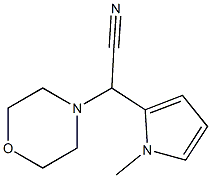 2-(1-甲基-1H-吡咯烷-2-基)-2-吗啉乙腈 结构式