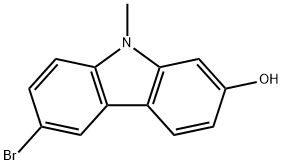 6-溴-9-甲基-2-羟基咔唑, 809287-14-7, 结构式