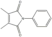 1H-Pyrrole-2,5-dione, 3,4-dimethyl-1-phenyl- Struktur