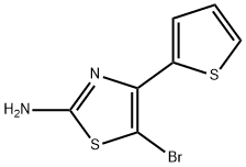5-BROMO-4-(THIOPHEN-2-YL)THIAZOL-2-AMINE,81216-84-4,结构式