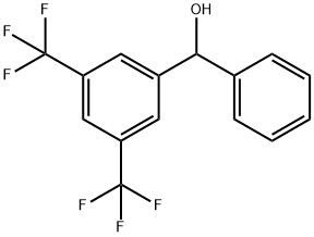 (3,5-BIS(TRIFLUOROMETHYL)PHENYL)(PHENYL)METHANOL Struktur