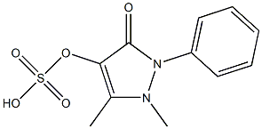 3H-Pyrazol-3-one, 1,2-dihydro-1,5-dimethyl-2-phenyl-4-(sulfooxy)-,81416-56-0,结构式