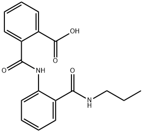 2-[({2-[(propylamino)carbonyl]phenyl}amino)carbonyl]benzoic acid Structure