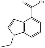 1-Ethyl-1H-indole-4-carboxylic acid,816449-04-4,结构式