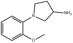 1-(2-Methoxy-phenyl)-pyrrolidin-3-ylamine Struktur
