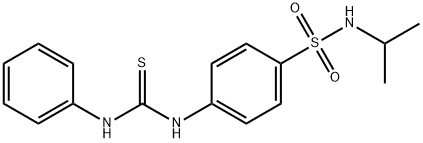 4-[(anilinocarbonothioyl)amino]-N-isopropylbenzenesulfonamide Structure