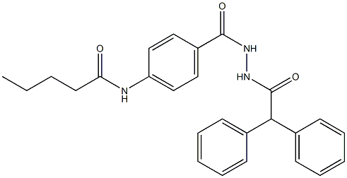 N-[4-[[(2,2-diphenylacetyl)amino]carbamoyl]phenyl]pentanamide,817561-24-3,结构式