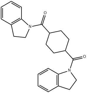 [4-(2,3-dihydroindole-1-carbonyl)cyclohexyl]-(2,3-dihydroindol-1-yl)methanone,817566-76-0,结构式