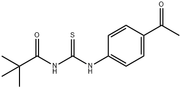 N-{[(4-acetylphenyl)amino]carbonothioyl}-2,2-dimethylpropanamide Structure