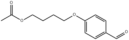 Benzaldehyde, 4-[4-(acetyloxy)butoxy]- Struktur