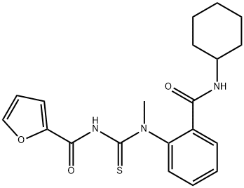 N-{[{2-[(cyclohexylamino)carbonyl]phenyl}(methyl)amino]carbonothioyl}-2-furamide|