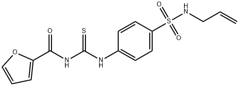 N-[[4-(prop-2-enylsulfamoyl)phenyl]carbamothioyl]furan-2-carboxamide Struktur