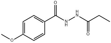 4-methoxy-N'-propionylbenzohydrazide 化学構造式