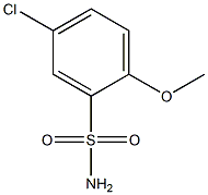 Benzenesulfonamide, 5-chloro-2-methoxy- 结构式