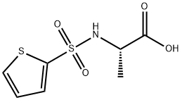 2-(thiophene-2-sulfonamido)propanoic acid Structure
