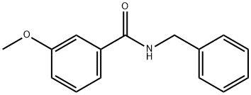 N-ベンジル-3-メトキシベンズアミド 化学構造式