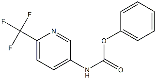 Carbamic acid, [6-(trifluoromethyl)-3-pyridinyl]-, phenyl ester 化学構造式