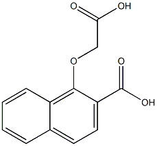 2-Naphthalenecarboxylic acid, 1-(carboxymethoxy)- Structure
