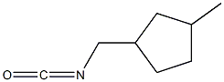 Cyclopentane, 1-(isocyanatomethyl)-3-methyl- Struktur