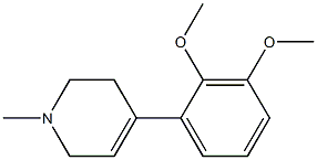 Pyridine, 4-(2,3-dimethoxyphenyl)-1,2,3,6-tetrahydro-1-methyl- Structure