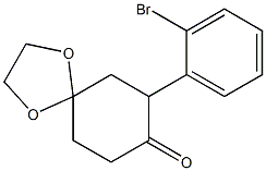 1,4-Dioxaspiro[4.5]decan-8-one, 7-(2-bromophenyl)- Structure