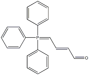 2-Butenal, 4-(triphenylphosphoranylidene)-, (E)- Structure