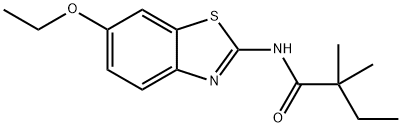 N-(6-ethoxy-1,3-benzothiazol-2-yl)-2,2-dimethylbutanamide 结构式