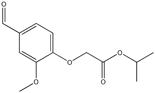 2-(4-甲酰基-2-甲氧基苯氧基)乙酸异丙酯, 824946-13-6, 结构式