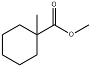 Cyclohexanecarboxylic acid, 1-methyl-, methyl ester 化学構造式